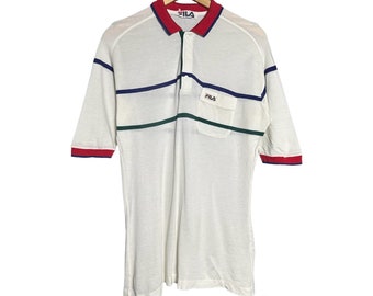 Vintage Fila Color-Block Polo-Shirt