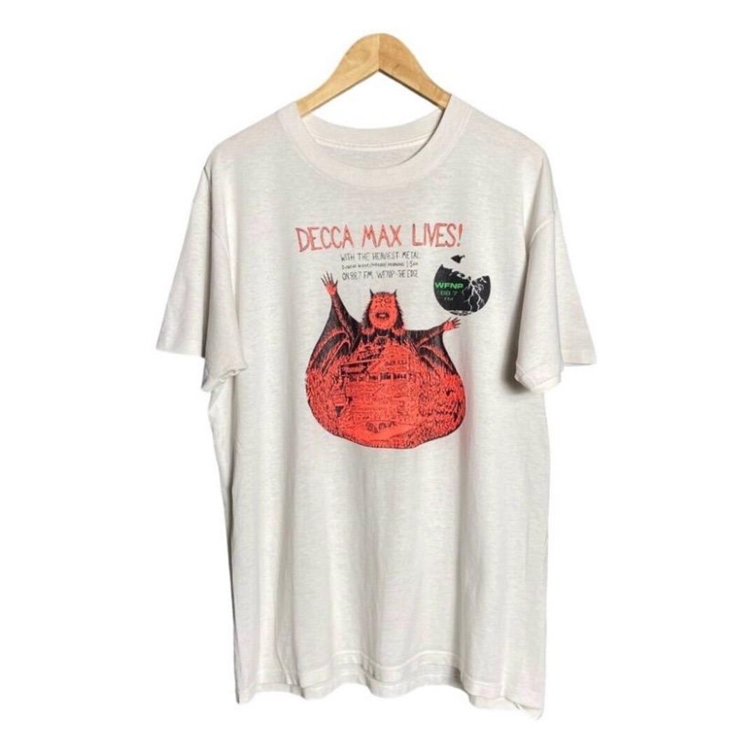 ヴィンテージ 1989年製 WFNPラジオTシャツ：メタルミュージックバンドT 