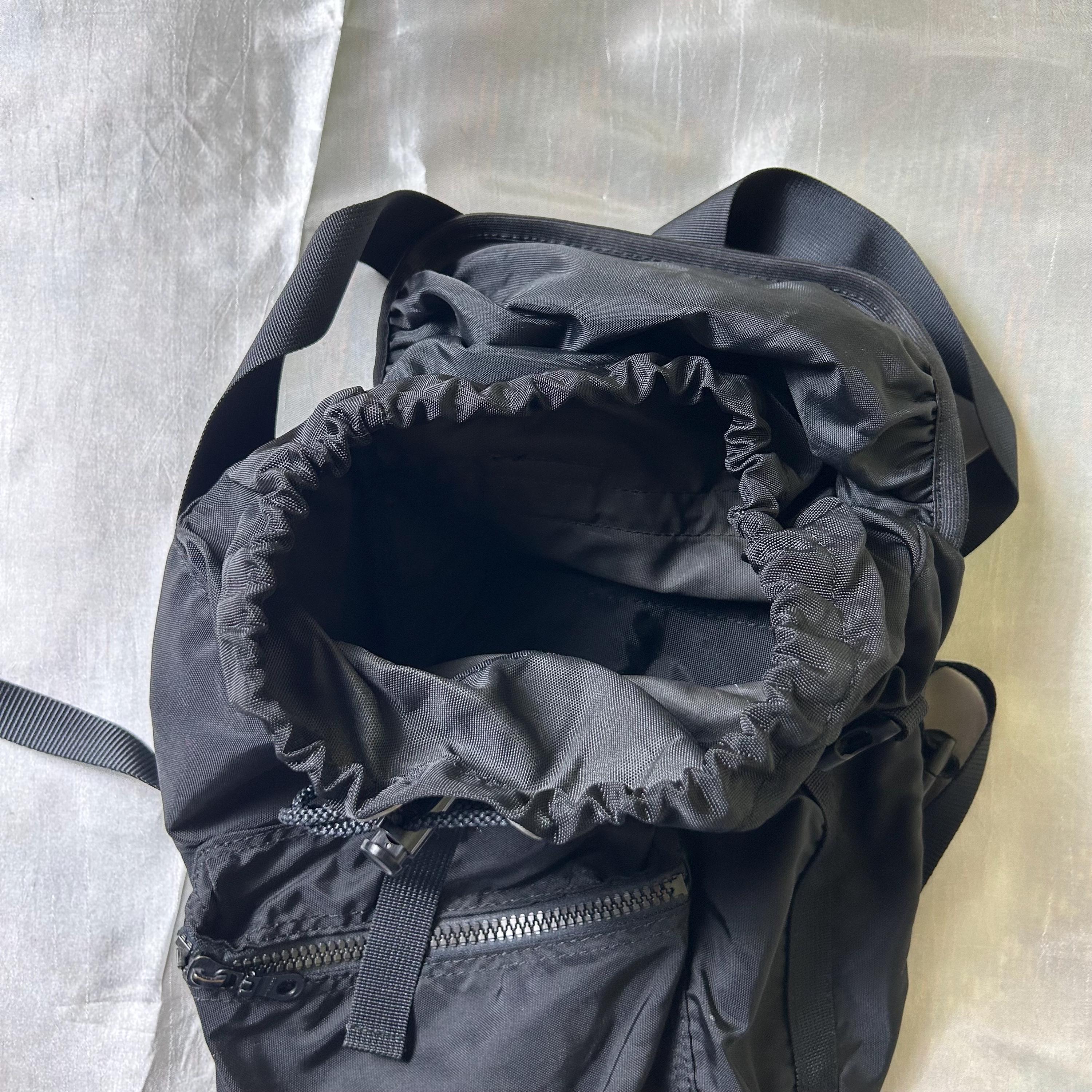 Y’saccs gimmick backpack bag black yohji Yohji Yamamoto Y'saccs Pour Homme Black Nylon Backpack - Etsy