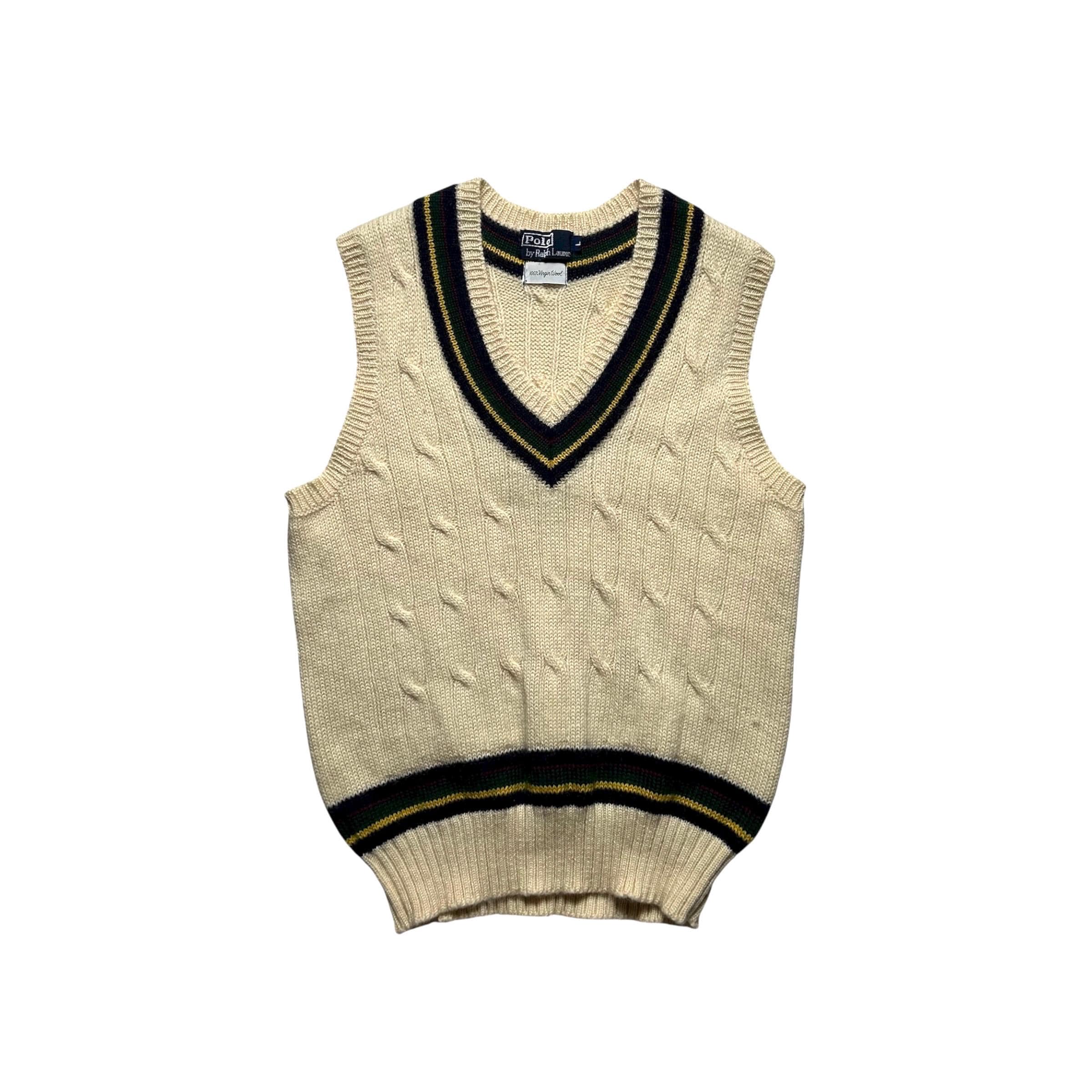 90年代ヴィンテージ ポロ ラルフローレン ニットベスト - Etsy 日本