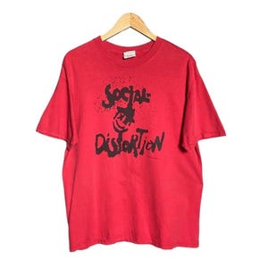 Vintage 90s Social Distortion Punk Band T-Shirt