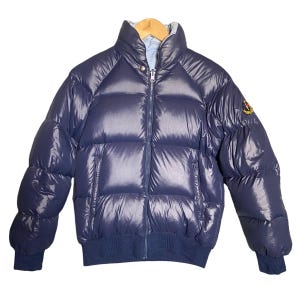 Vintage 80er Jahre Moncler Ski Wear Wende Patch Logo Steppjacke