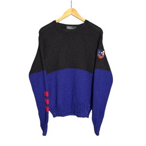 Vintage 90s Polo Ralph Lauren Suicide Ski Crewneck Sweater