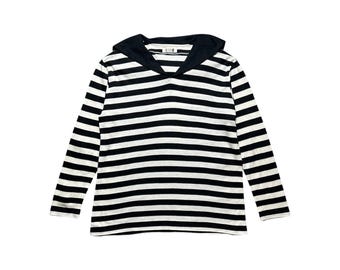 Bluza z dzianiny kardigan w paski z Japonii z lat 90. Issey Miyake