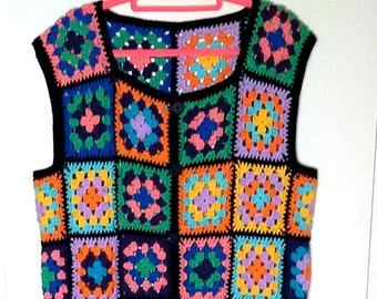 Weste Boho , granny square