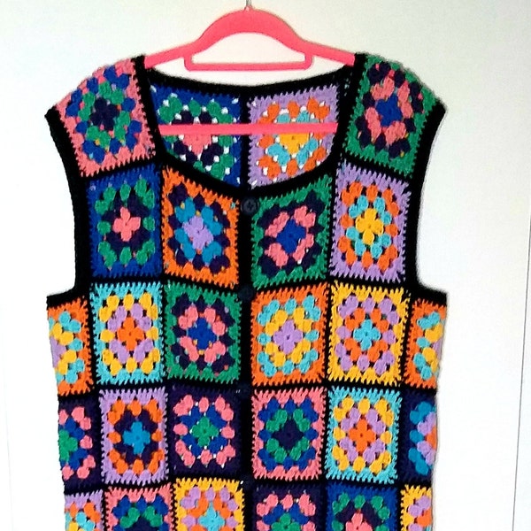 Weste Boho , granny square