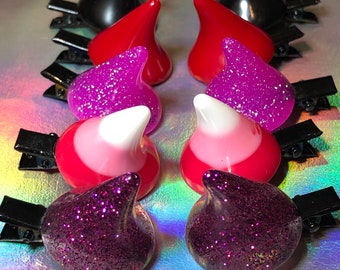 devil horn moletom com capuz red