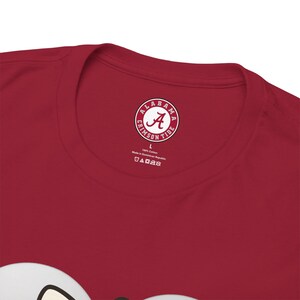 Koszulka Hello Kitty z Alabamy | Koszulka Roll Tide Cheer Tee | Koszulka kibica Crimson Tide | Koszulka futbolu uniwersyteckiego Kawaii | Odzież na mecz Alabamy zdjęcie 9