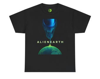 Alien Earth Xenomorph T-Shirt | Sci-Fi Horror Tee | Alien Fan Gift | FX Hulu Inspired Shirt | Space Monster Graphic Tee