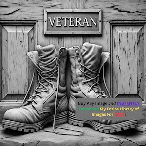 Veteran Military Boots Image Laser Cut Burn File | USA Patriotic Design Digital Download | 3D Illusion Graphics PNG Photo Glowforge - 0348
