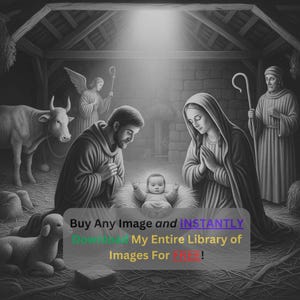 3D-kerststal laserbestand | Religieus kerstfeest Heilige familie Kribbe digitale download, png | Heilige vakantiekunst voor Glowforge XTool