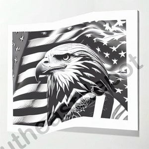 Ten Eagle Digital Design File - Glowforge | Lightburn Laser Ready ...