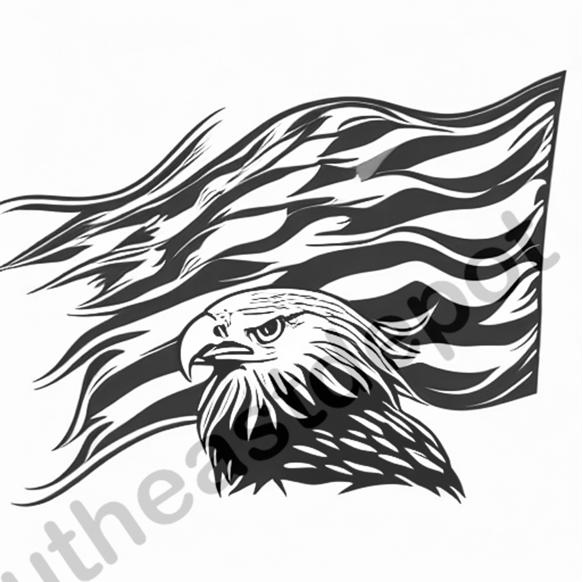 Ten Eagle Digital Design File Glowforge Lightburn Laser Ready Engrave ...