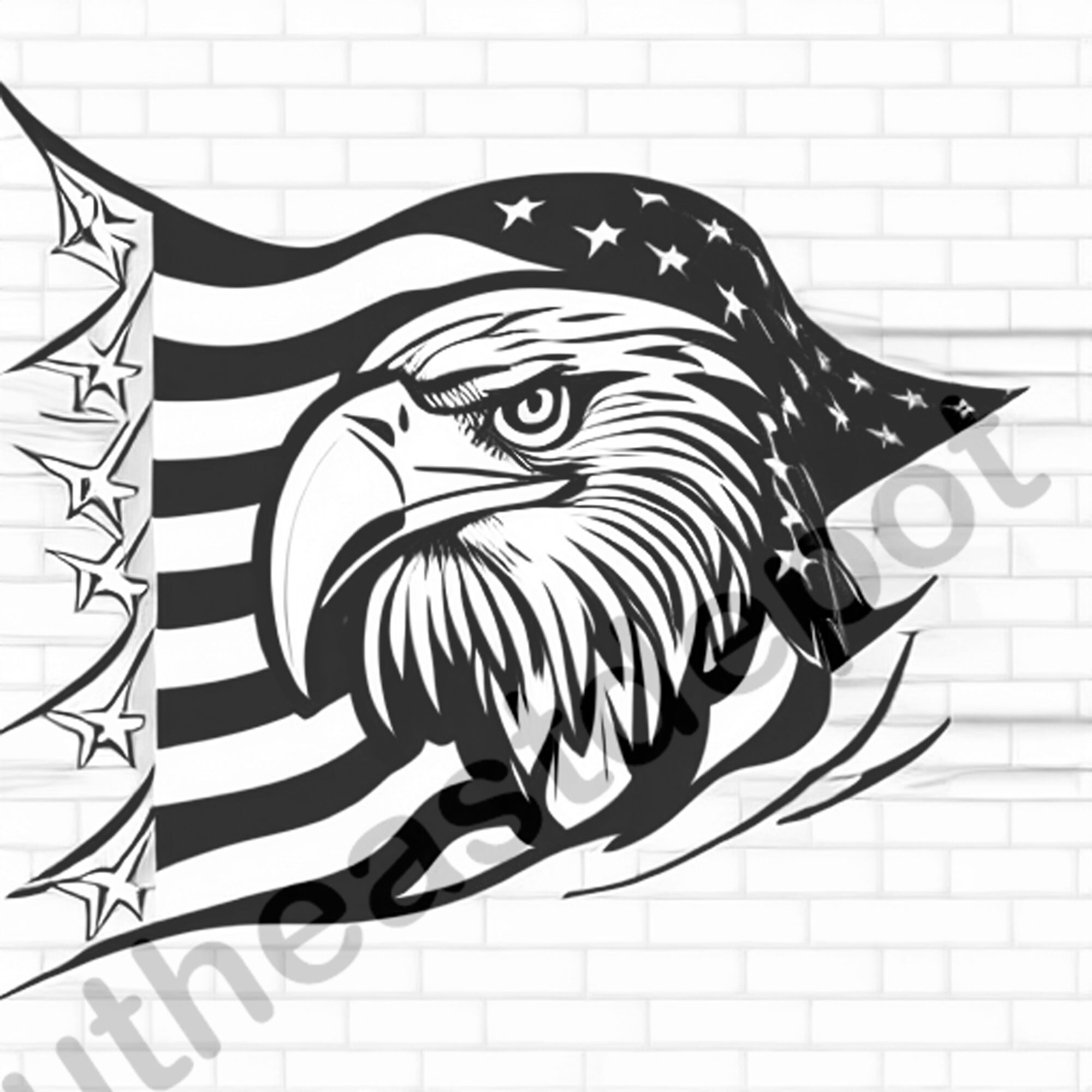 Ten Eagle Digital Design File Glowforge Lightburn Laser Ready Engrave ...
