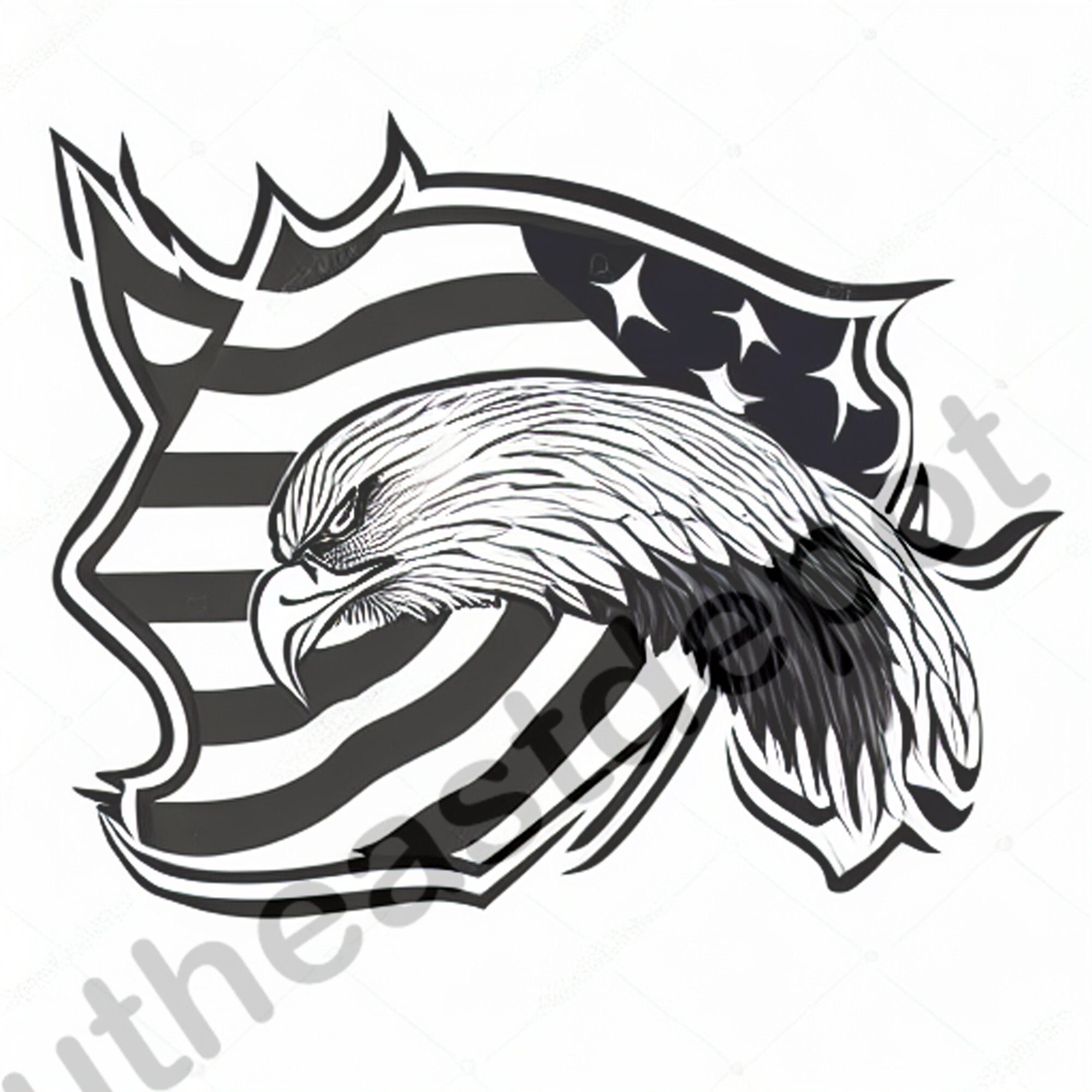 Ten Eagle Digital Design File Glowforge Lightburn Laser Ready Engrave ...