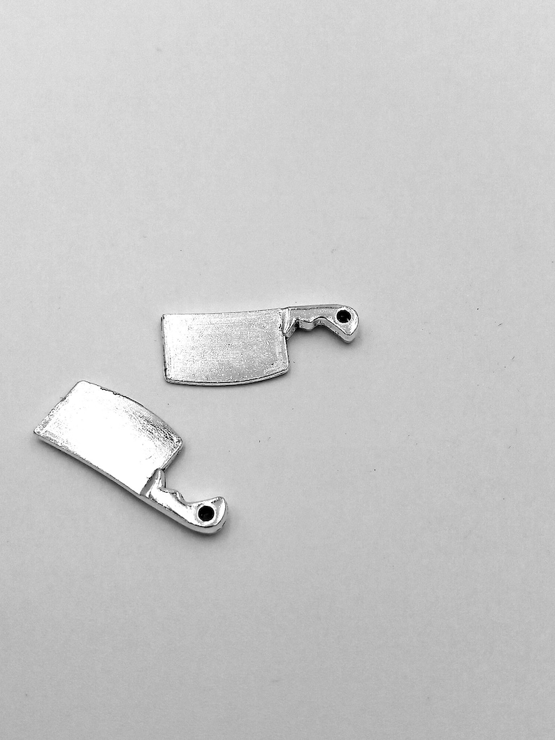 50pcs Kitchen knife charms pendant23x9mm Antique silver/Antique bronze DIY jewelry handmade base material image 6