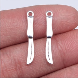 50pcs Scalpel charms pendant---25mm Antique silver DIY jewelry handmade base material