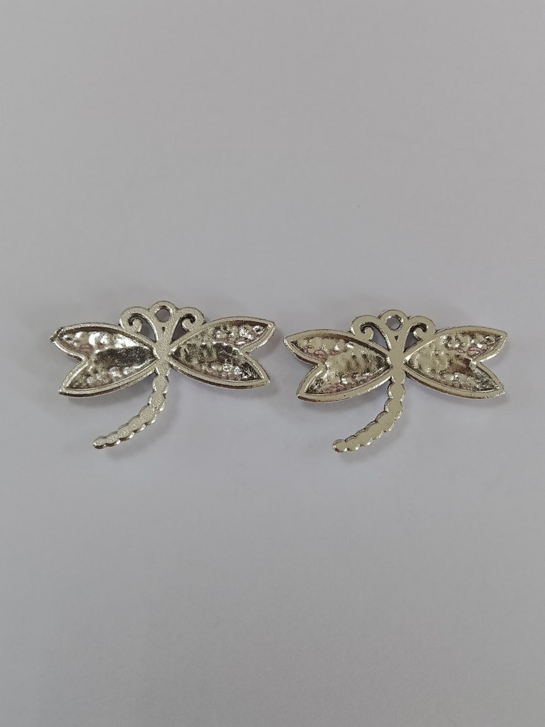 10pcs Dragonfly charms pendant17x25mm Antique silver DIY jewelry handamde base material image 7