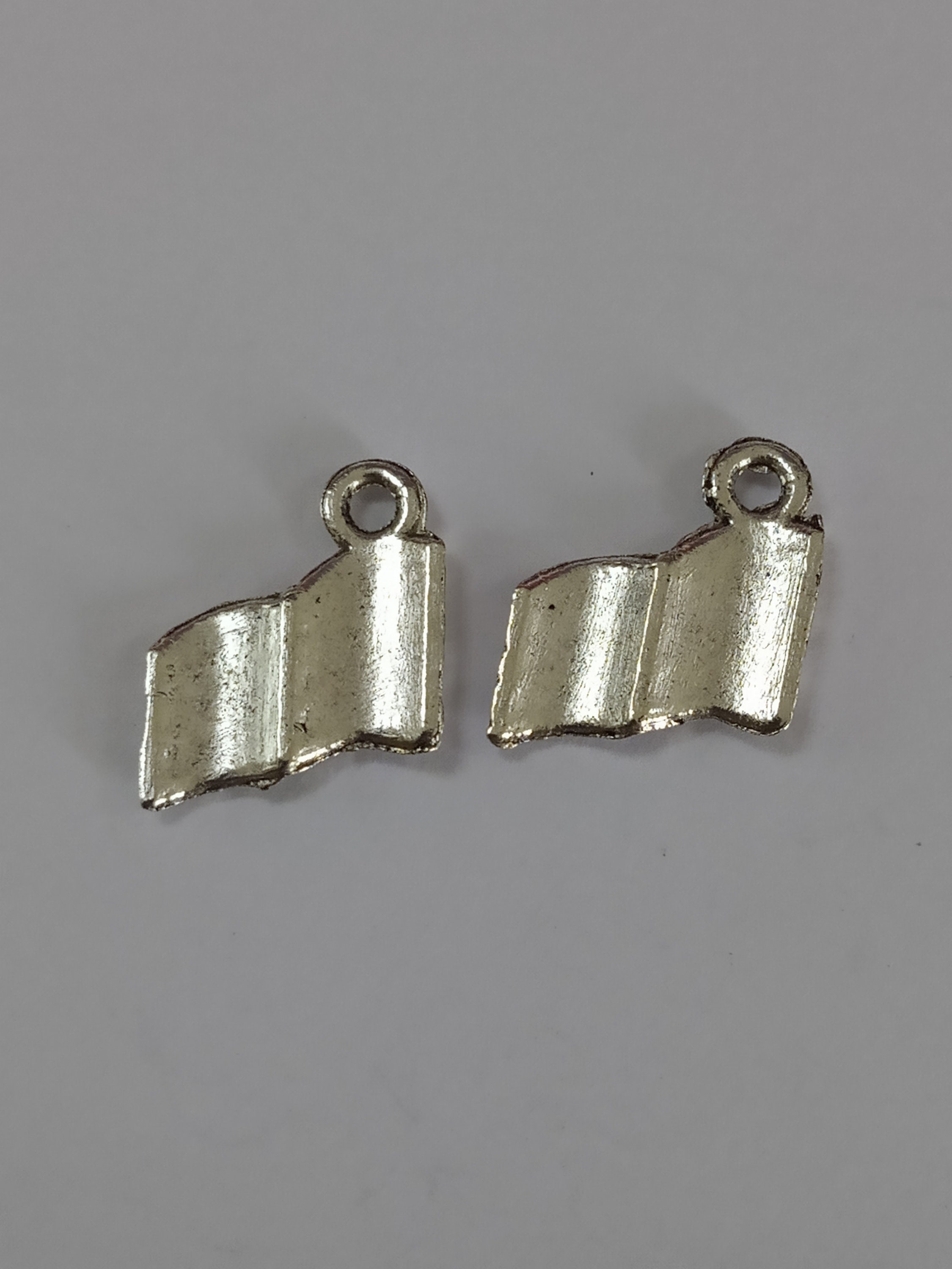 50 Ciondoli A Forma Di Libro In Argento Anticato - Per Gioielli Fai Da Te - Foto 8