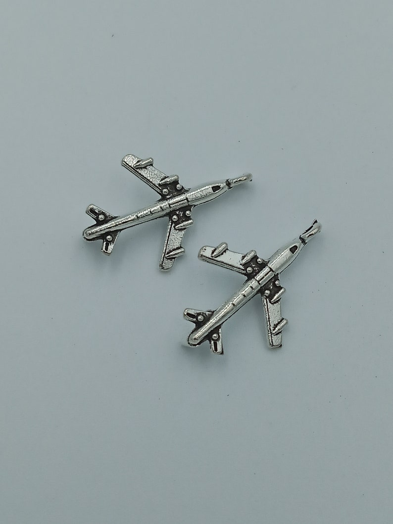 50pcs 5x15x22mm Aircraft Flugzeug Charms Anhänger Bild 10