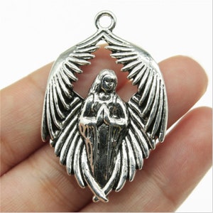5pcs Angel charms pendant 43x27mm antique silver/antique bronze DIY Jewelry Making Ornament Accessories