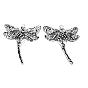 10pcs Dragonfly Charms Pendant 50x55mm Antique Silver DIY Jewelry Making Ornament Accessories image 4