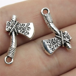 30pcs Axe charms pendant---22x14mm Antique silver DIY jewelry handmade base material