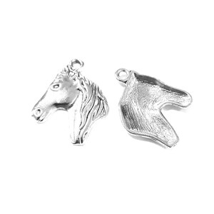 10pcs Horse Charms Pendant28x22mm Antique Silver DIY Jewelry Making Ornament Accessories image 5