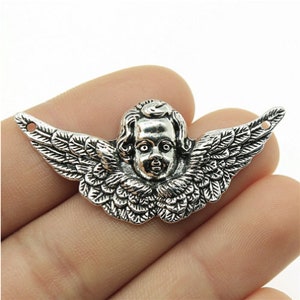 5pcs Angels charms pendant 23x50mm antique silver/antique bronze DIY Jewelry Making Base Material