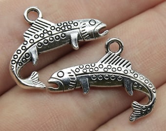 10pcs Eels charms pendant---24x18mm Antique silver DIY jewelry handmade base material