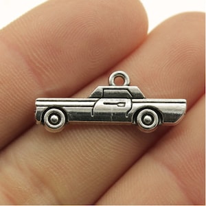 20pcs Cars charms pendant---27mm Antique silver DIY jewelry handmade base material