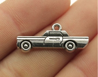20pcs Cars charms pendant---27mm Antique silver DIY jewelry handmade base material