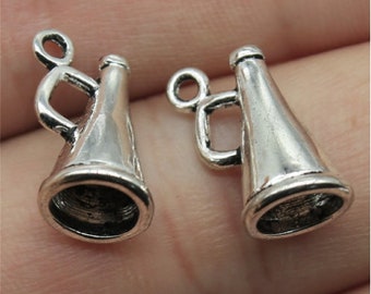 30PCS Loudspeaker charms pendant---15x9x9mm Antique silver jewelry DIY handmade base material