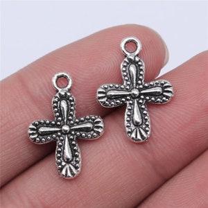 20PCS Cross charms pendant---18x13mm antique silver DIY Jewelry Accessories