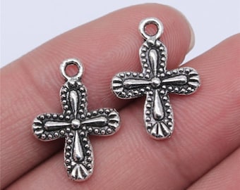 20PCS Cross charms pendant---18x13mm antique silver DIY Jewelry Accessories