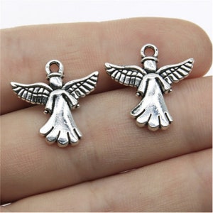 20pcs Angels charms pendnat---22x21mm Antique silver DIY Jewelry making base material