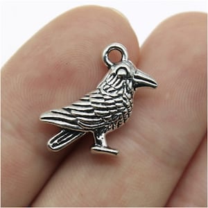 10PCS Birds charms pendant---17x17mm Antique silver/Antique bronze DIY Craft base material