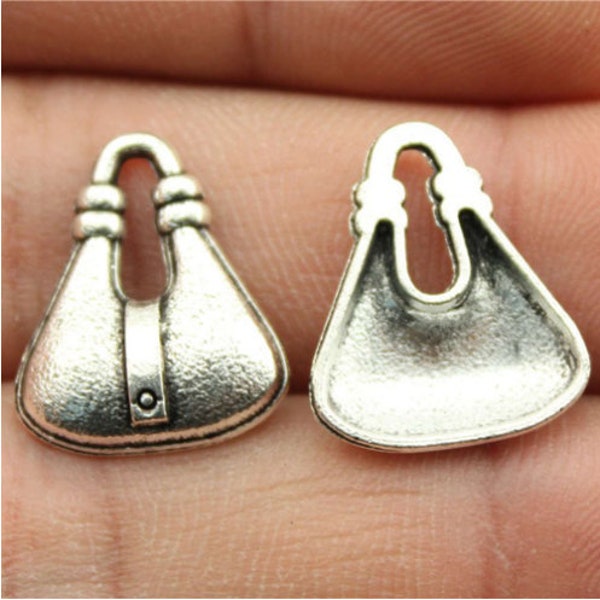 20PCS Handbag charms pendant---18x15mm Antique silver DIY jewelry handmade base material