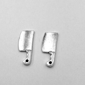 50pcs Kitchen knife charms pendant23x9mm Antique silver/Antique bronze DIY jewelry handmade base material image 5