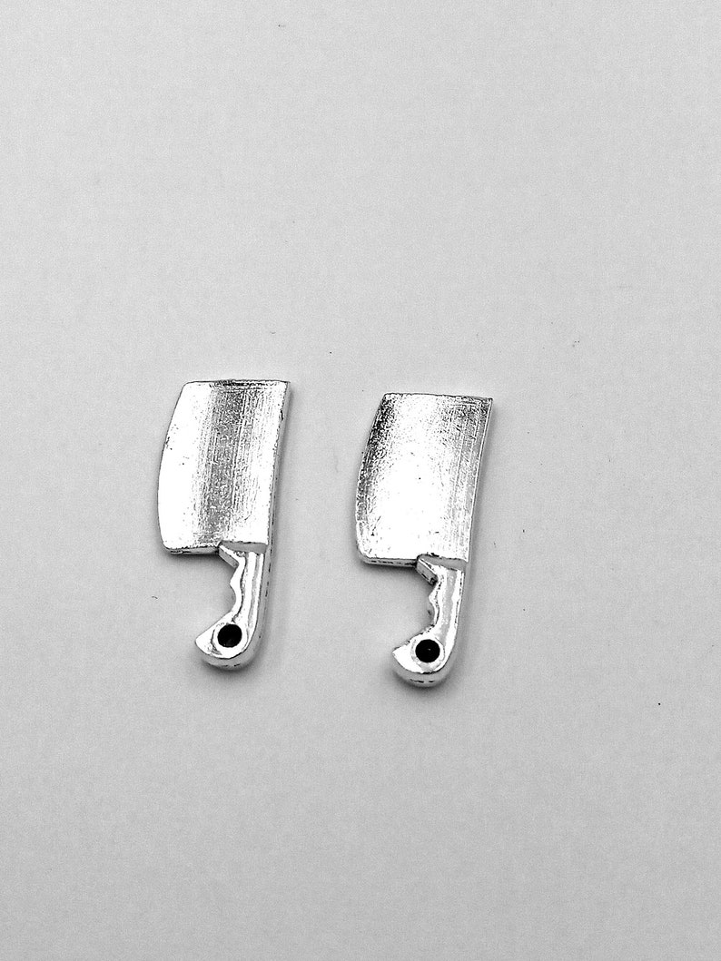 50pcs Kitchen knife charms pendant23x9mm Antique silver/Antique bronze DIY jewelry handmade base material image 5