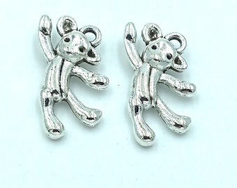 Alter Baumschmuck 50 Bär Charms Aus Antikem Silber – Perfekt Für