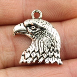 10pcs Eagle Charms Pendant 23x19mm Antique Silver DIY Jewelry Accessories Antique Silver