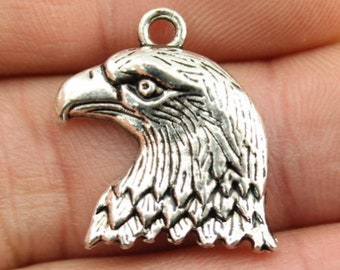 10st Basismetallcharme -Eagle 23x19mm