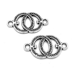 20pcs Infinite link charms---13x24mm Antique silver DIY jewelry handmade base material
