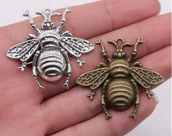 10pcs 35x40mm Bee Honingbij Charm Hanger