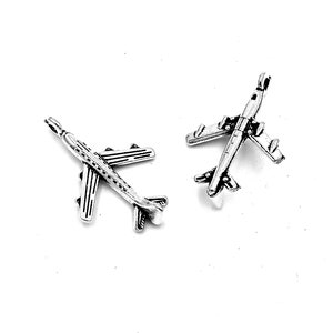 50pcs 5x15x22mm Aircraft Flugzeug Charms Anhänger Bild 6