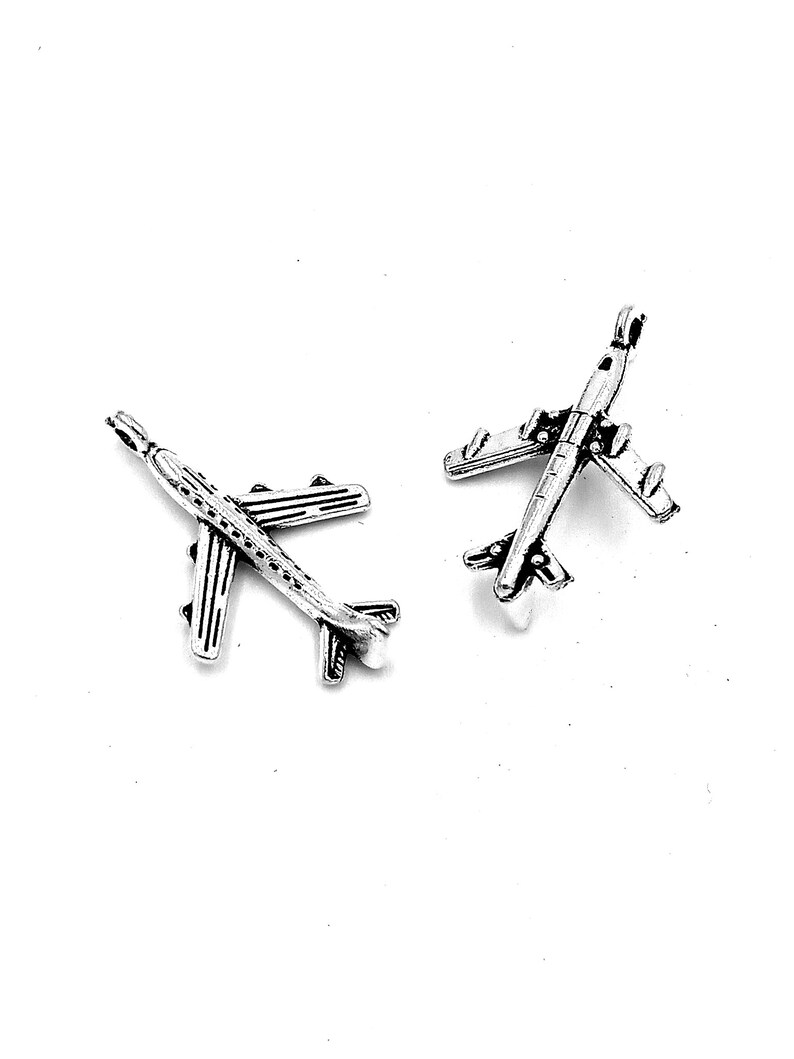 50pcs 5x15x22mm Aircraft Flugzeug Charms Anhänger Bild 6