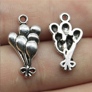 20pcs Balloons charms pendant---23x13mm Antique silver DIY jewelry handmade base material