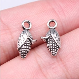 30pcs Corns charms pendant 15x12mm antique silver DIY Jewelry Making Ornament Accessories