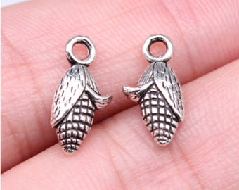 30pcs Corns charms pendant 15x12mm antique silver DIY Jewelry Making Ornament Accessories